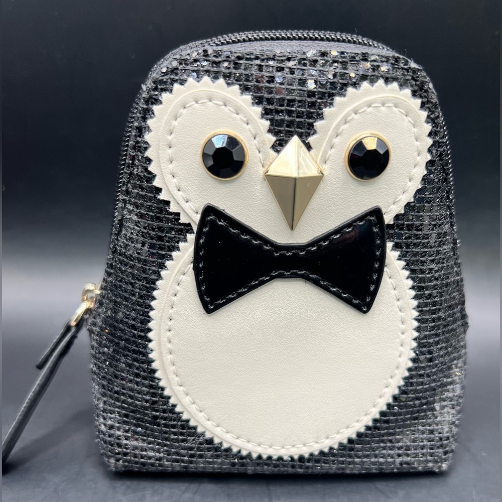 Kate Spade Glitter-Penguin‎ Black Mini Bag with Accents, Clifton